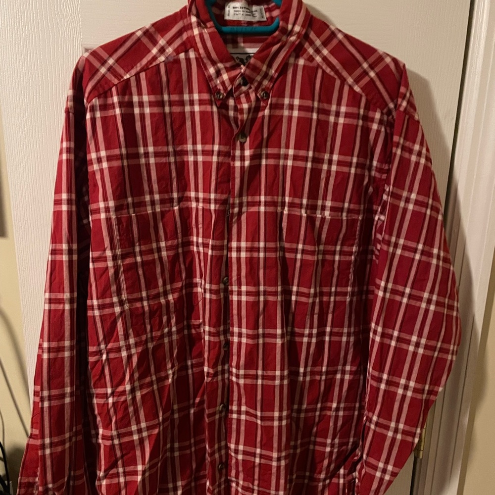 Long sleeve red button down/flannel